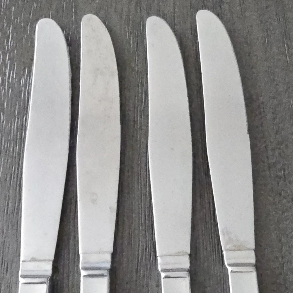 Oneida‎ Stanhome Stainless Daffodil  Dinner Butter Knives Set of 4 Flatware